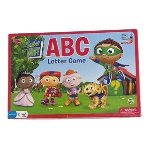 PBS Kids SUPER WHY ABC Letter Board Game Preschool Age 3+ Parts COMPLETE